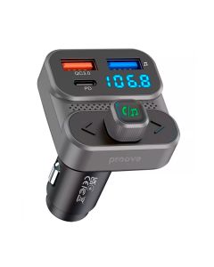 FM-модулятор Proove Launcher Luxor SE 36W (PD+QC3.0) Type-C+USB Gray