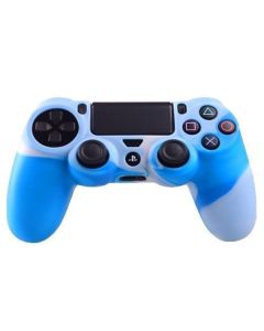 Силиконовый чехол для джойстика Sony PlayStation PS4 Type 2 Camouflage Blue/White тех.пак