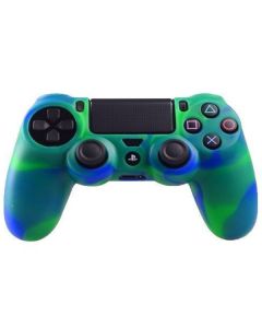 Силіконовий чохол для джойстика Sony PlayStation PS4 Type 2 Camouflage Green/Blue тех.пак