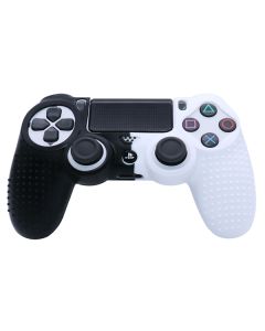 Силиконовый чехол для джойстика Sony PlayStation PS4 Type 3 Black/White тех.пак
