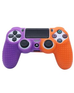 Силиконовый чехол для джойстика Sony PlayStation PS4 Type 3 Violet/Orange тех.пак
