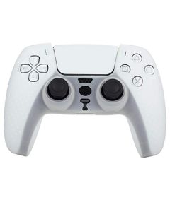 Силиконовый чехол для джойстика Sony PlayStation PS5 Type 7 White тех.пак
