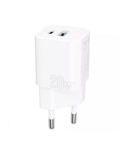 МЗП Proove Silicone Power Plus 20W (Type-C + USB) White