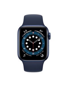 Apple Watch Series 6 GPS 44mm Blue Aluminium Case with Deep Navy Sport Band (M00J3)