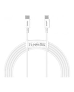 Кабель Baseus Superior Series Fast Charging 100W Type-C to Type-C 1m White (CATYS-B02)