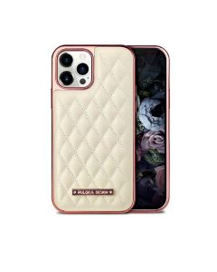 Чехол Puloka Leather Case для iPhone 12/12 Pro White