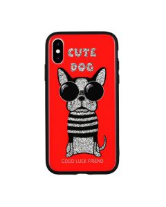 Чохол WK Case WPC-087 для iPhone XS Max Cute Dog Red