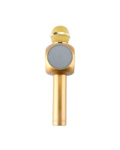 Портативная Bluetooth колонка-микрофон WS-1816 Led Gold
