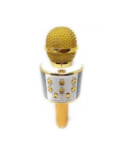 Портативная Bluetooth колонка-микрофон WS-858 Gold
