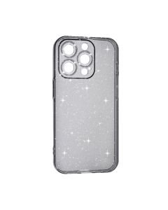 Чохол Silicon Shiny Case iPhone 15 Pro Glitter Clear/Black