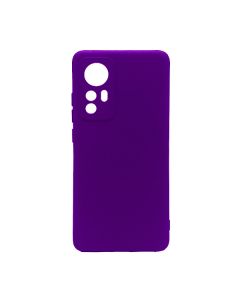 Чехол Original Soft Touch Case for Xiaomi 12/12X Purple with Camera Lens