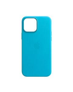 Чехол Leather Case для iPhone 12 Pro Max with MagSafe Blue