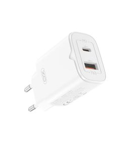 СЗУ XO L130 USB + USB-C 30W White