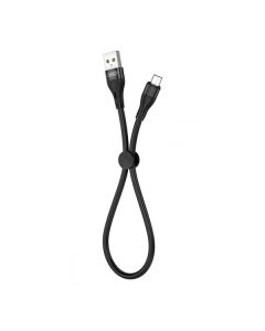 Кабель XO NB179 Micro USB 0.25m 2.4A Black