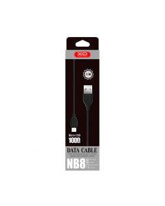 Кабель XO NB8 Micro USB 1m 2.1A Black