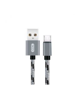 Кабель XO NB10 Micro USB 1m 2.4A Grey