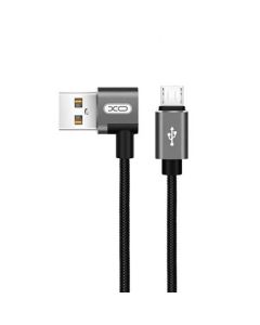 Кабель XO NB31 Micro USB 1m 2.4A L-Shape Black