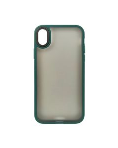 Чехол накладка Goospery Shadow Metal Buttons Case для iPhone XR Dark Green