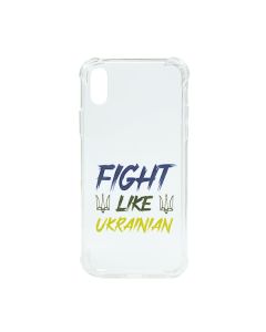 Чохол Wave We are Ukraine Case iPhone XR Clear Fight Like Ukrainian