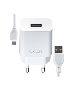 СЗУ XO L99 2.4A + Micro USB Cable White