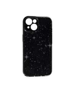 Чехол Silicon Shiny Case iPhone 15 Glitter Black