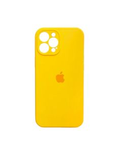 Чехол Soft Touch для Apple iPhone 13 Pro Max Yellow with Camera Lens Protection Square