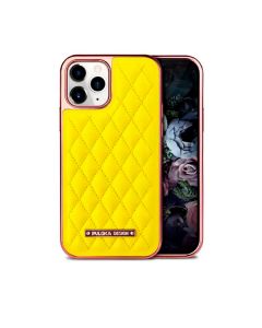 Чохол Puloka Leather Case для iPhone 11 Pro Max Yellow