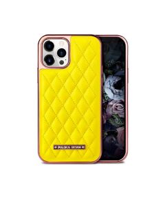 Чохол Puloka Leather Case для iPhone 12/12 Pro Yellow