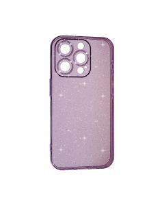 Чехол Silicon Shiny Case iPhone 13 Pro Glitter Clear/Lilac Pride