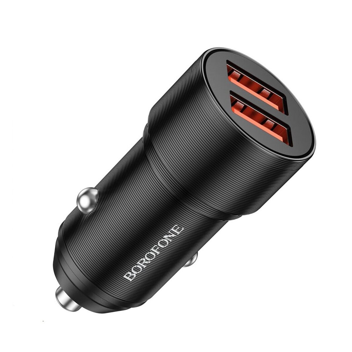 Автомобільний зарядний пристрій BOROFONE BZ19B Wisdom 36W dual port QC3.0 car charger Black