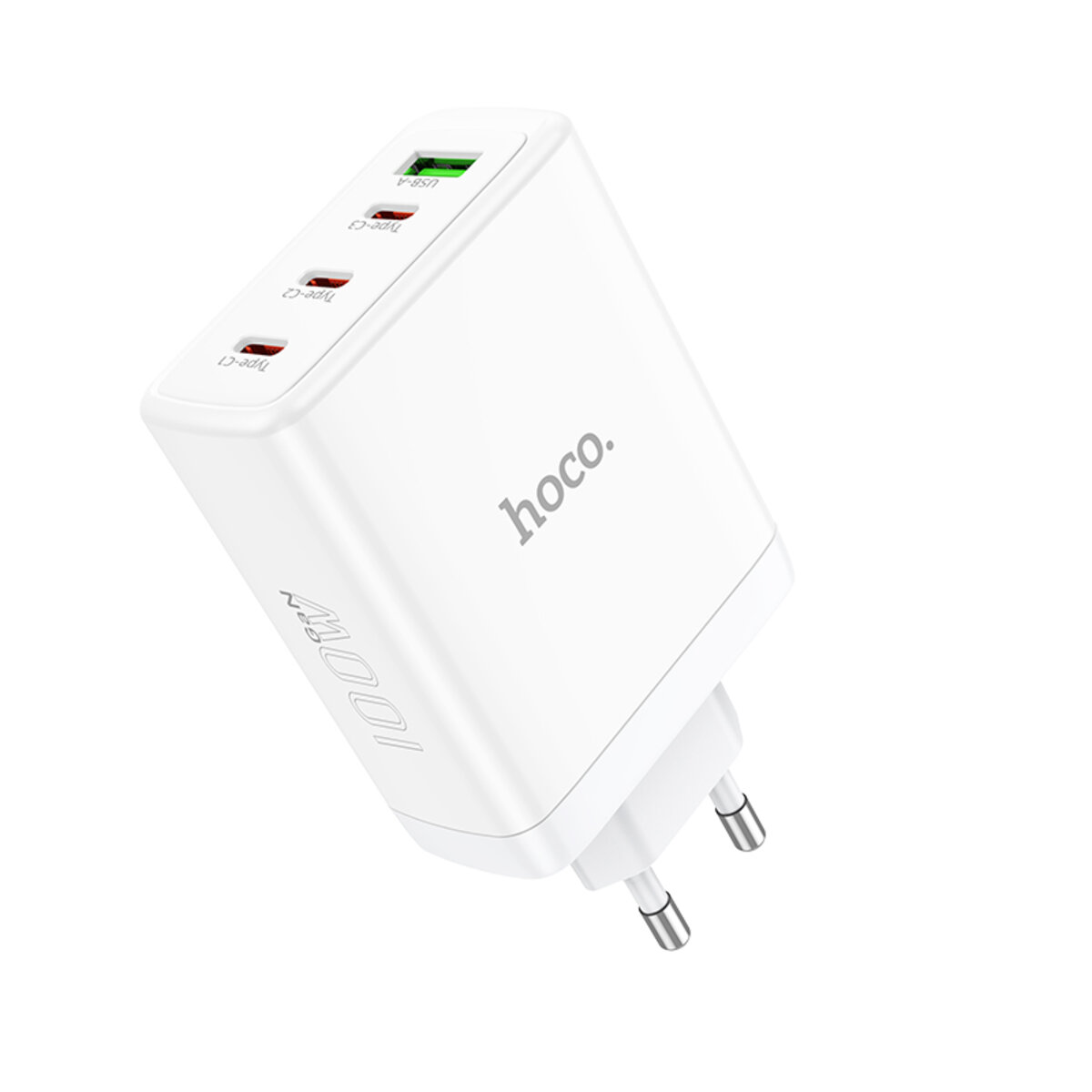 Мережевий зарядний пристрій HOCO N31 Leader PD100W four-port(3C1A) fast charger White