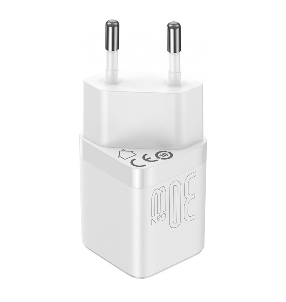 Мережевий зарядний пристрій Baseus GAN3 Fast Charger 1C 30W EU White