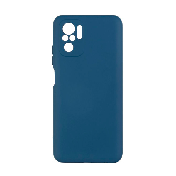 Чехол Original Soft Touch Case for Xiaomi Poco M5S Dark Blue with Camera Lens