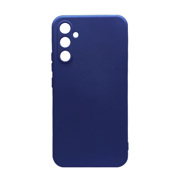 Чехол Original Soft Touch Case for Samsung A34-2023/A346 Dark Blue with Camera Lens