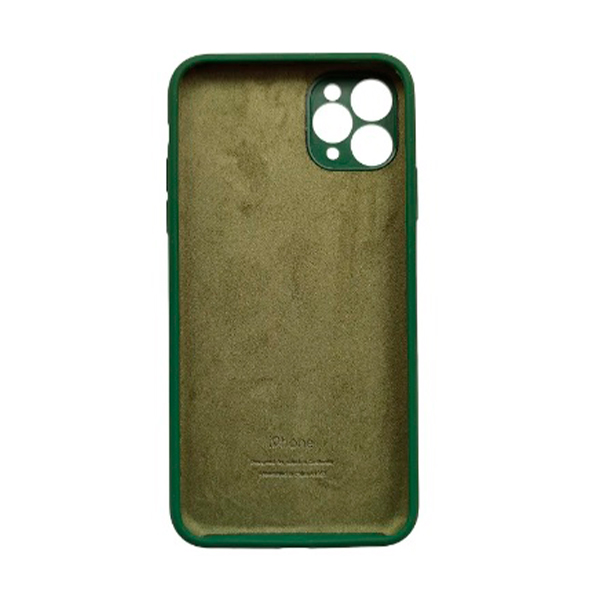 Чехол Soft Touch для Apple iPhone 11 Pro Max Dark Green with Camera Lens Protection Square