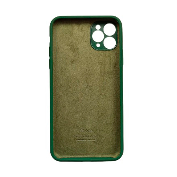 Чохол Soft Touch для Apple iPhone 11 Pro Max Dark Green with Camera Lens Protection Square