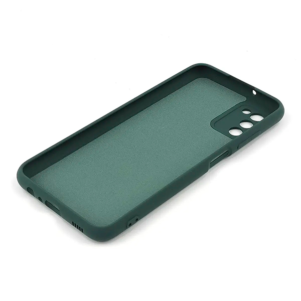 Чехол Original Soft Touch Case for Samsung A03s-2021/A037 Dark Green with Camera Lens