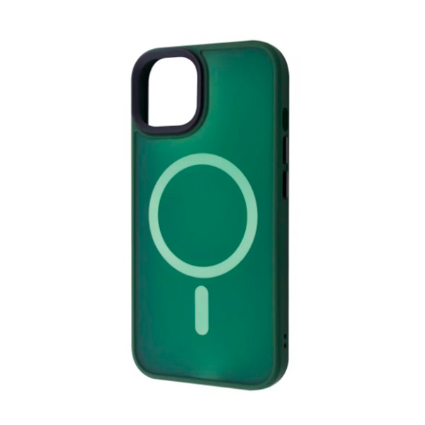 Чехол Wave Matte Colorful Case для Apple iPhone 14 Plus with MagSafe Dark Green