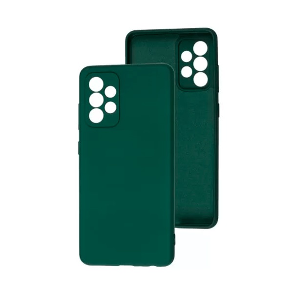 Чехол Original Soft Touch Case for Samsung A32-2021/A325 Dark Green with Camera Lens