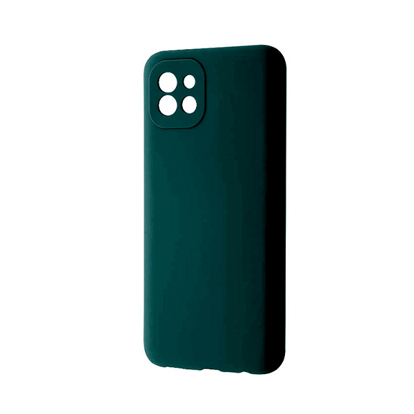 Чехол Original Soft Touch Case for Samsung A03-2022/A035  Dark Green with Camera Lens