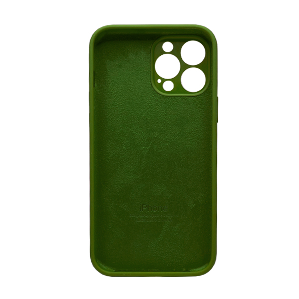 Чехол Soft Touch для Apple iPhone 13 Pro Max Dark Olive with Camera Lens Protection