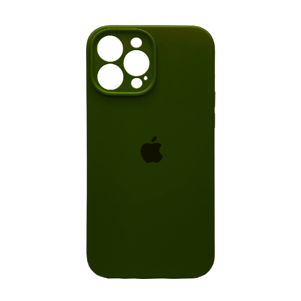 Чехол Soft Touch для Apple iPhone 13 Pro Max Dark Olive with Camera Lens Protection