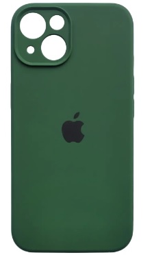 Чохол Soft Touch для Apple iPhone 13/14 Dark Green with Camera Lens Protection Square