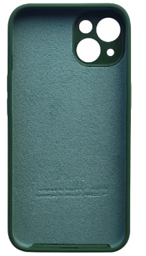 Чохол Soft Touch для Apple iPhone 13/14 Dark Green with Camera Lens Protection Square