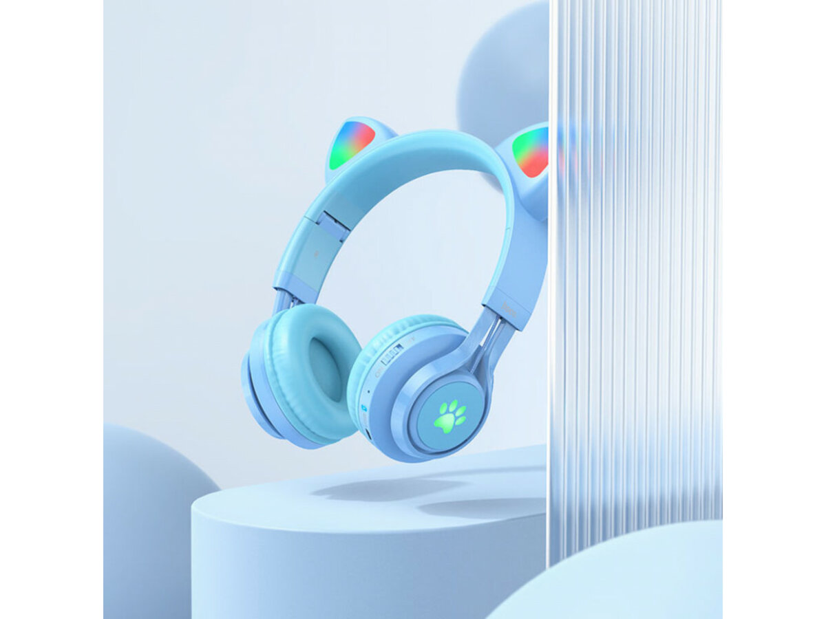 Навушники HOCO W39 Cat ear kids BT headphones Blue