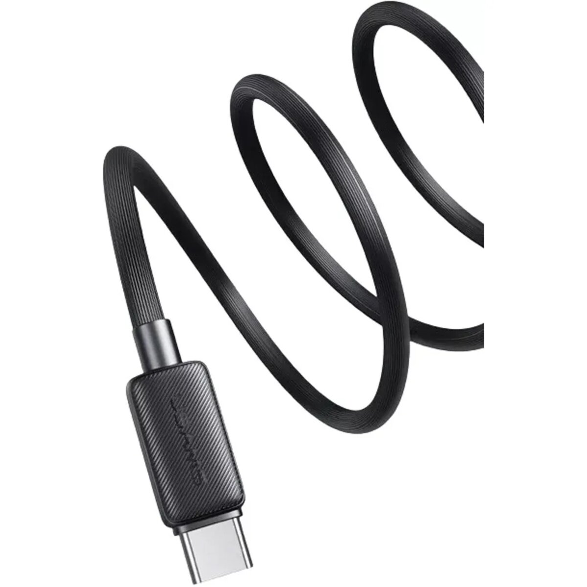 Кабель Usams US-SJ691 60W Striped Data Cable Type-C To Type-C-KY Series 1M black