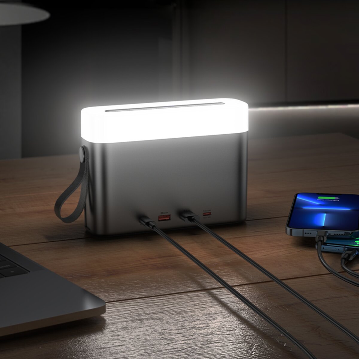 Зовнішній акумулятор HOCO J94A Masterful 22.5W fully compatible power bank(50000mAh) Black