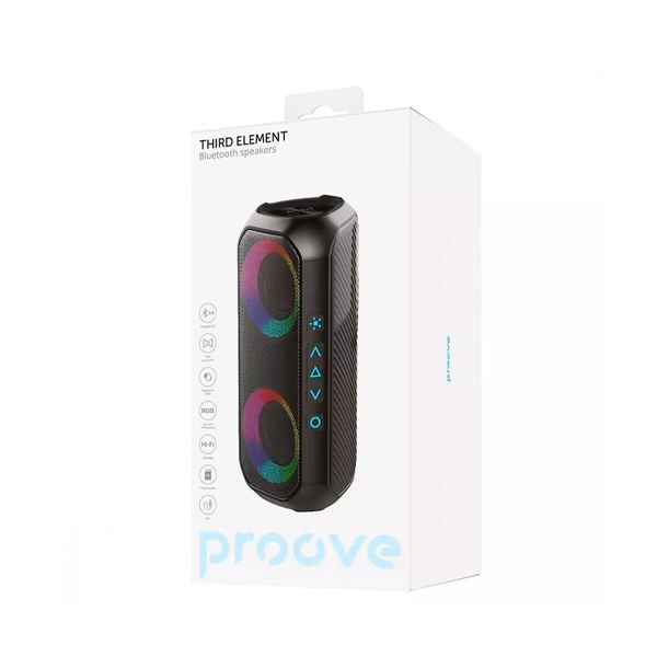 Портативная Bluetooth колонка Proove Third Element 20W Black