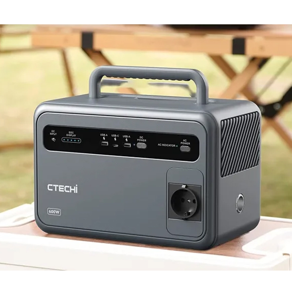 Портативний зарядний пристрій CTECHi GT600 600Вт 384Wh Grey UA