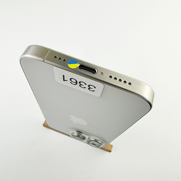 Apple iPhone 15 Pro 128GB White Titanium Б/У №3361 (Стан 8/10)